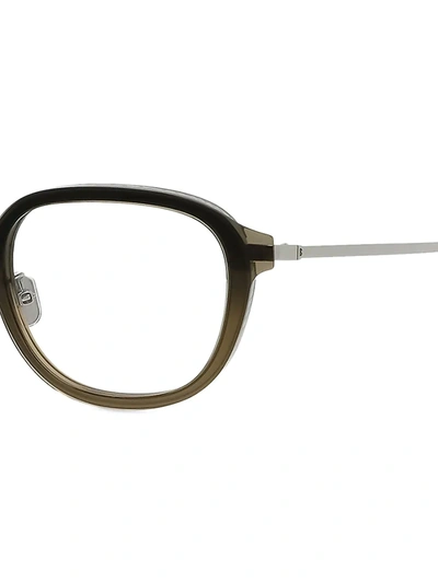 Shop Berluti 51mm Panthos Optical Glasses In Khaki Gradient