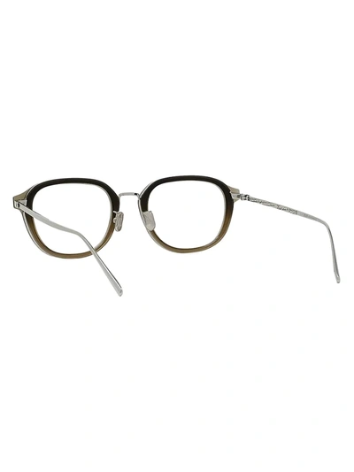 Shop Berluti 51mm Panthos Optical Glasses In Khaki Gradient