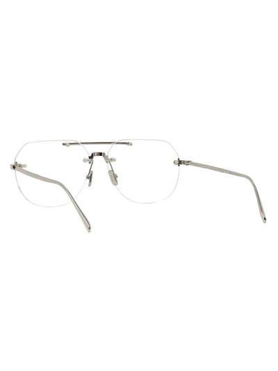 Shop Berluti Men's 58mm Pilot Optical Glasses In Shiny Palladium