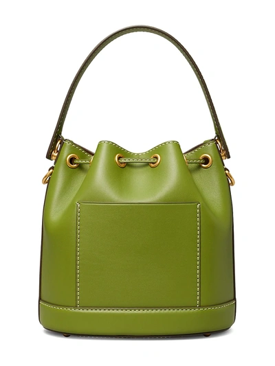 Shop Tory Burch Leather Bucket Bag In Moose