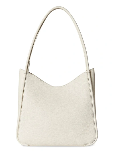 Shop The Row Symmetric Leather Tote In Ivory