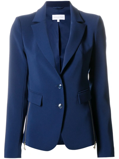 Shop Patrizia Pepe Single-breasted Blazer In Blue