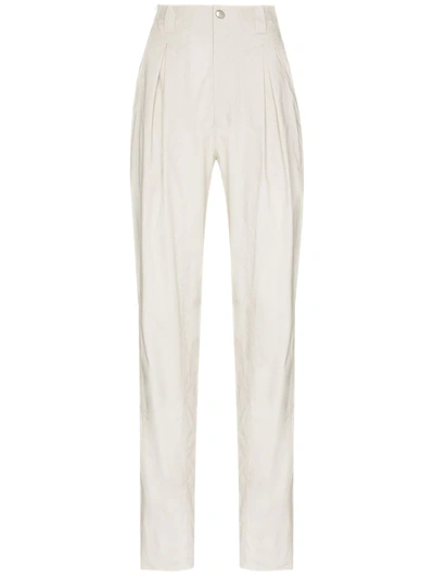 Shop Isabel Marant Kilandy Tapered Trousers In Neutrals