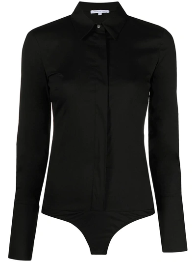 Patrizia Pepe Poplin Shirt Body In Black