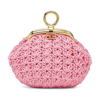 Shop Fendi Coin Purse In Rose