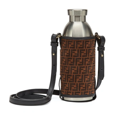 Shop Fendi Bottle Holder In Marron