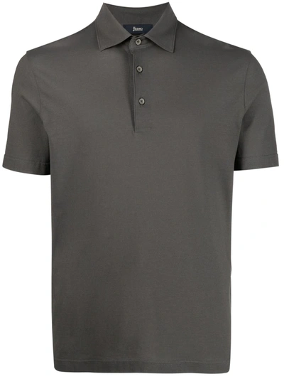 Shop Herno Short-sleeve Polo Shirt In Green