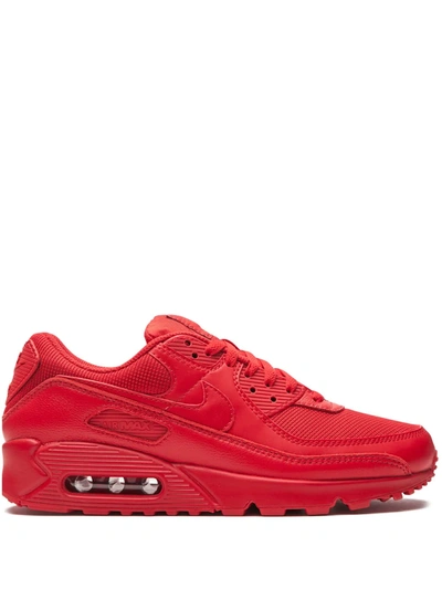 Shop Nike Air Max 90 "triple Red" Sneakers