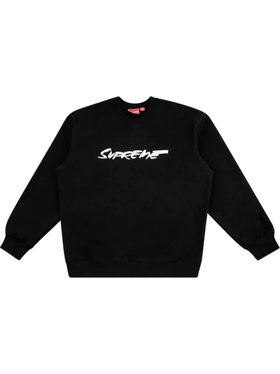 Futura Logo Crewneck Sweatshirt In Black