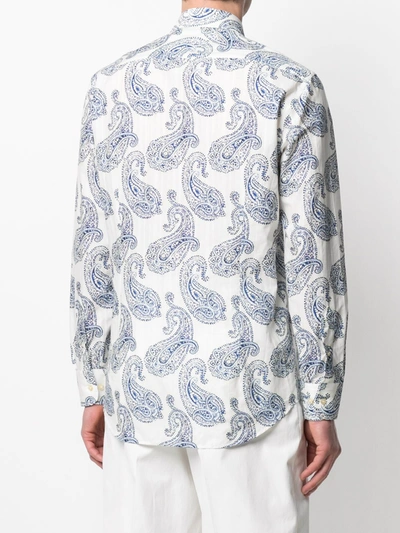 Shop Etro Spread Shirt In White