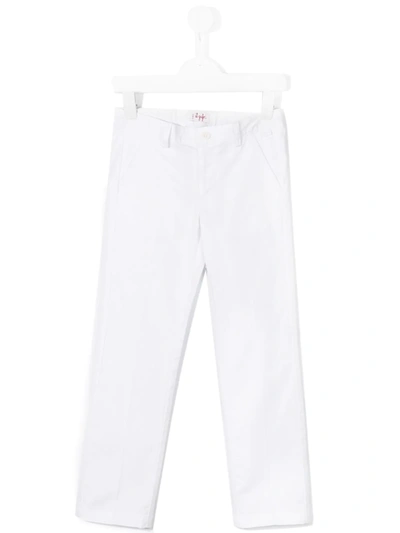 Shop Il Gufo Casual Trousers In White