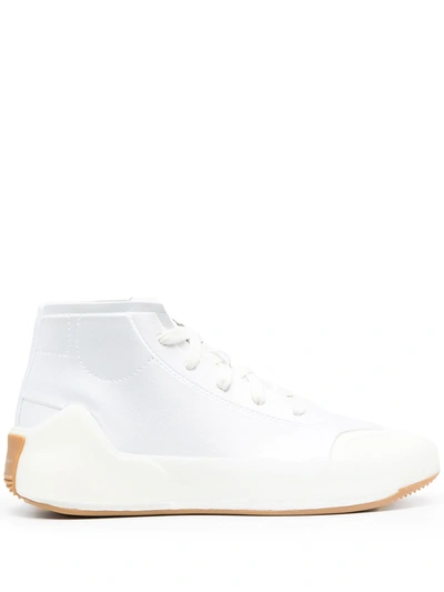 Shop Adidas By Stella Mccartney Treino Mid-top Sneakers In White