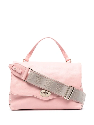 Shop Zanellato Leather Slouch Tote Bag In Pink