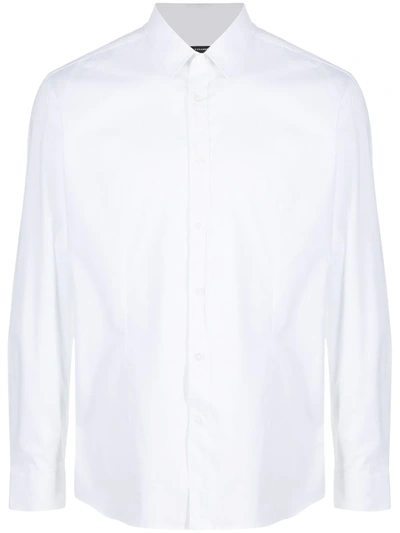 Shop Daniele Alessandrini Long-sleeve Shirt In White