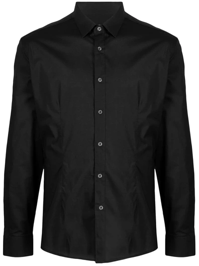 Shop Daniele Alessandrini Long-sleeve Shirt In Black