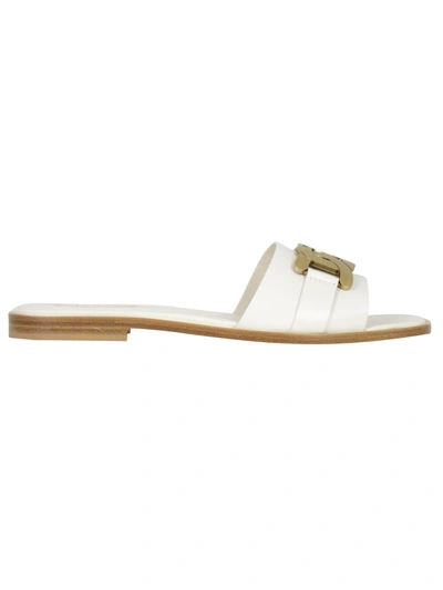 Shop Tod's Sandalo 05g Sandal In White