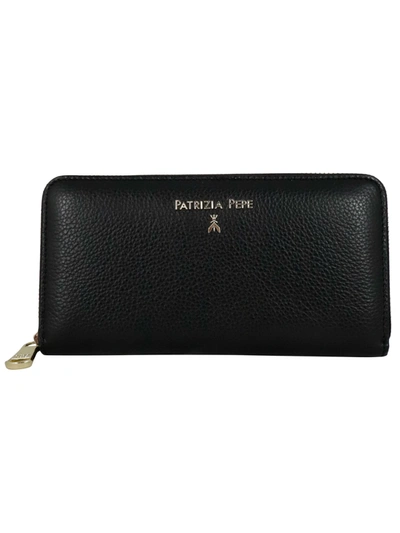 Shop Patrizia Pepe Leather Wallet In Black