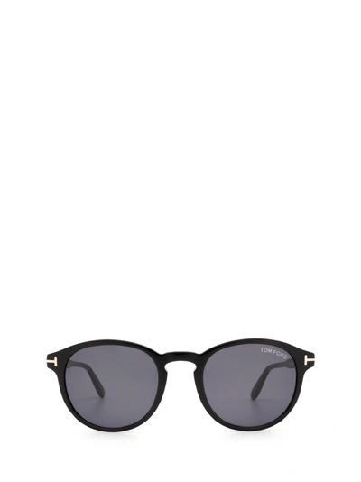 Shop Tom Ford Ft0834 Shiny Black Sunglasses