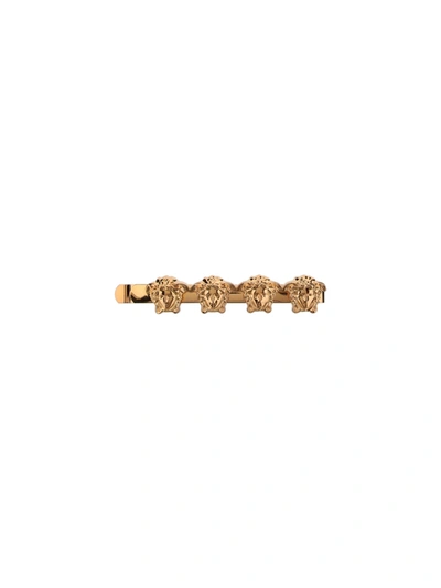 Shop Versace Hair Pin In Gold