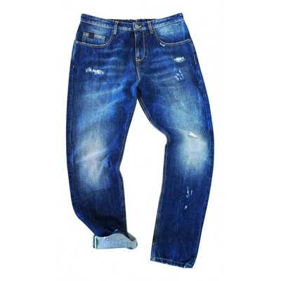 Pre-owned Trussardi Blue Cotton Jeans