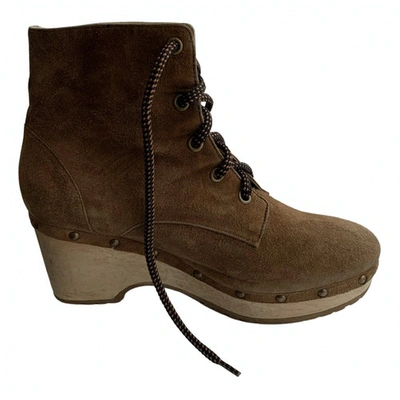 Pre-owned Opening Ceremony Ankle Boots In Camel