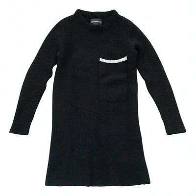 Pre-owned Zadig & Voltaire Cashmere Mini Dress In Black