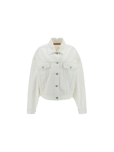 Shop Acne Studios Jacket In Off White