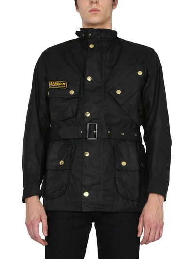 Shop Barbour International Jacket In Black