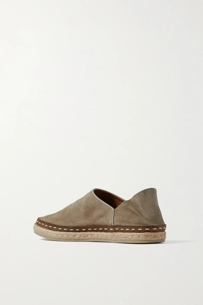 Shop Rag & Bone Canyon Suede Collapsible-heel Espadrilles In Sand