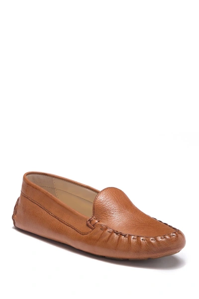 Shop Cole Haan Evelyn Leather Loafer In Pecan Leat