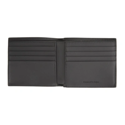 Shop Ermenegildo Zegna Black Stuoia Bifold Wallet In Ner Black