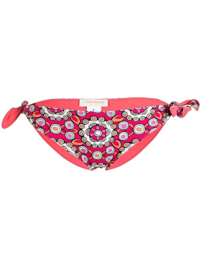 Shop La Doublej Bow Bikini Bottoms In Pink