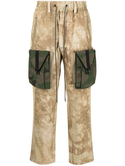 Shop Mostly Heard Rarely Seen Zipoff Cargo Trousers In Brown