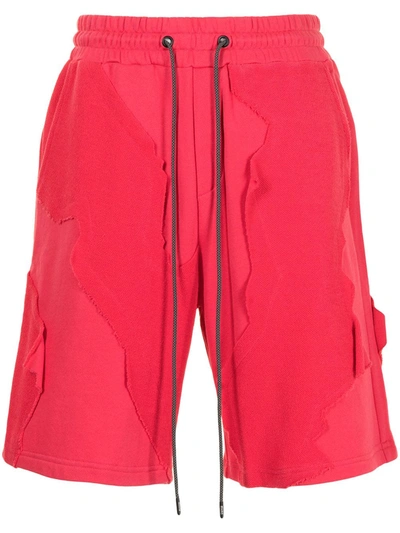 Shop Mostly Heard Rarely Seen Cut Me Up Sweat Shorts In Pink