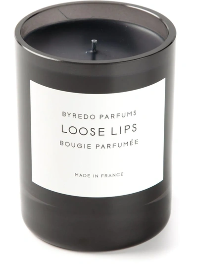 Shop Byredo 'loose Lips' Perfumed Candle In Black