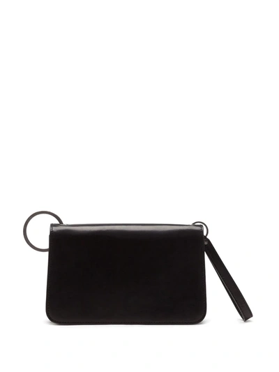 Shop Dolce & Gabbana Biker Leather Shoulder Bag In Black