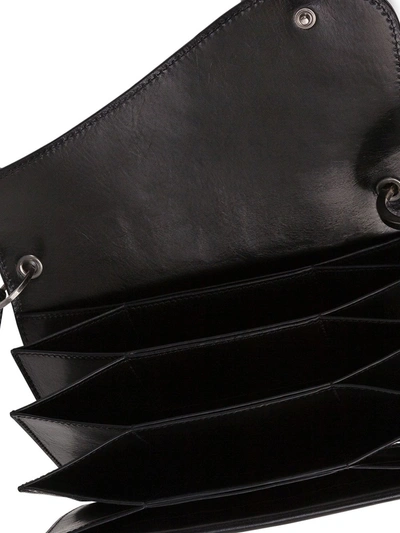 Shop Dolce & Gabbana Biker Leather Shoulder Bag In Black