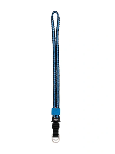 Shop Bally Paxthon Neck Strap Keyring In Blue