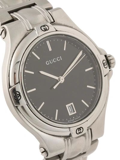 Pre-owned Gucci  Quartz 16mm In Silver