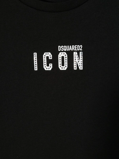 Shop Dsquared2 D2kids Icon T-shirt In Black