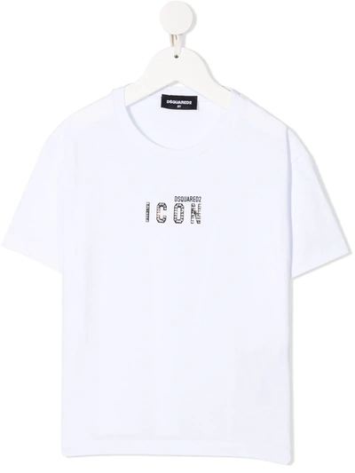 Shop Dsquared2 D2kids Icon T-shirt In White