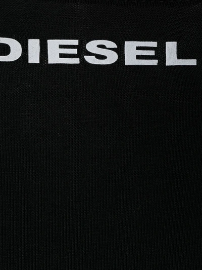 Shop Diesel Logo-print Sleeveless Body In Black