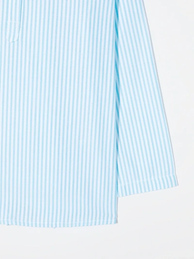 Shop Siola Striped Button-up Shirt In Blue
