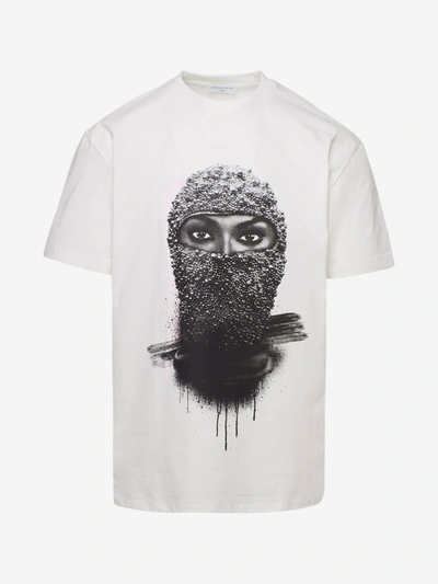 Shop Ih Nom Uh Nit White Woman Mask T-shirt