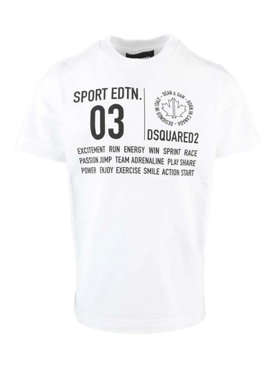 Shop Dsquared2 Jersey T-shirt In White
