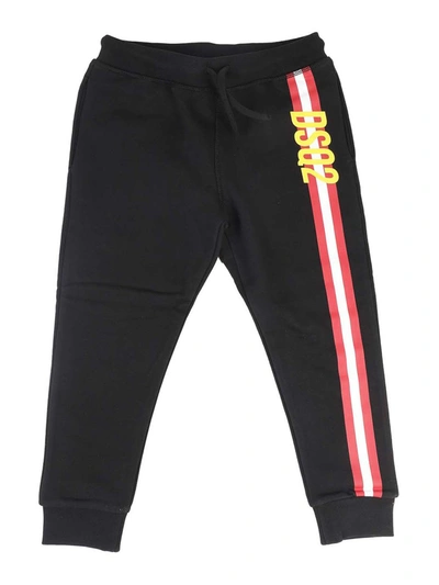 Shop Dsquared2 Cotton Sweat Pants In Black