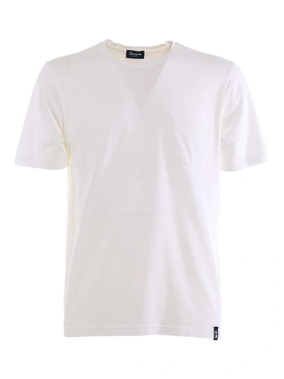 Shop Drumohr Pocket T-shirt In White