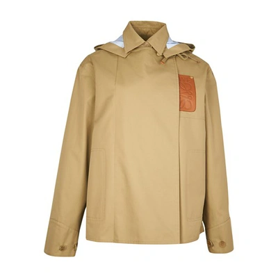 Shop Loewe Military Hooded Parka In Sweet Caramel