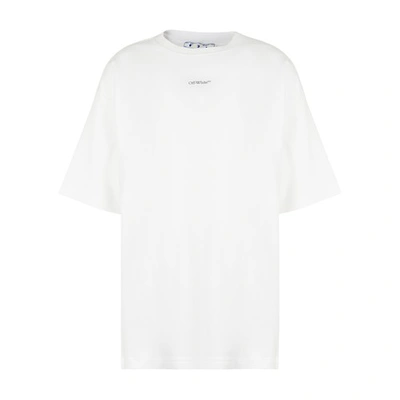 Shop Off-white Botanical Newtomboy T-shirt In White Black