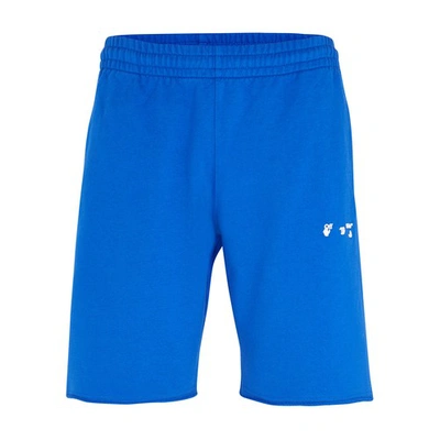 Shop Off-white Diag Ow Short In Blue White